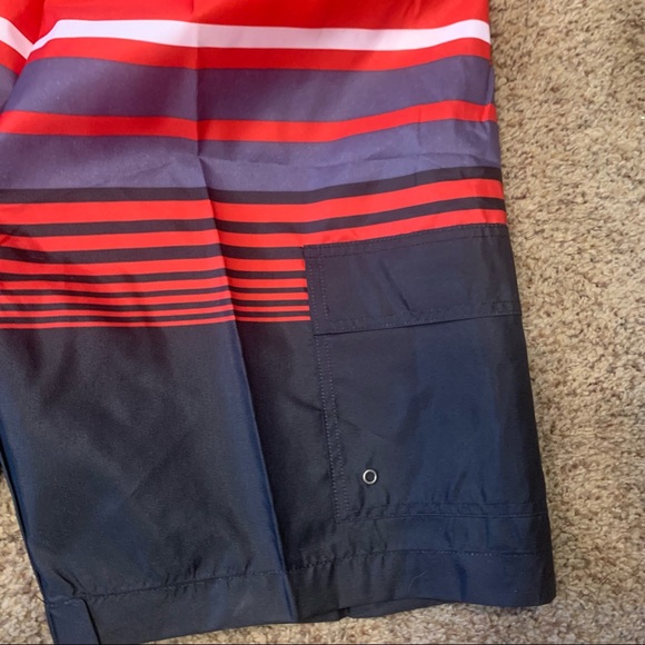 Men's Swim Trunks Red Black M Large XL New - Picture 2 of 4
